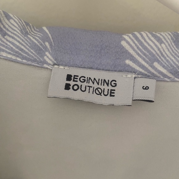 Beginning Boutique size 6 “Day on the Green Blue Shell Dress” - Picture 2 of 3